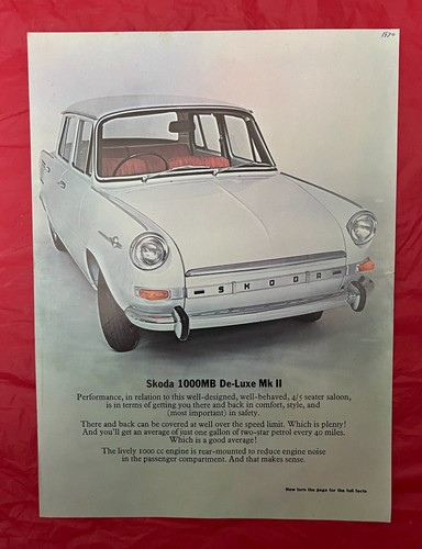 1970 skoda 1000mb - 1970, de-luxe