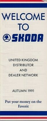 Skoda dealer list 1991 - dealer,