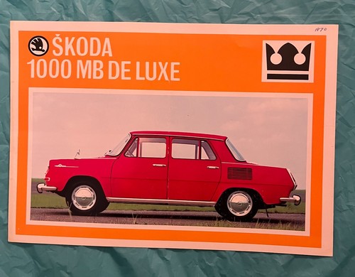 1970 skoda 1000 luxe - 1970, mb