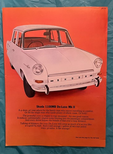 1970 skoda 1100mb - 1970, de-luxe