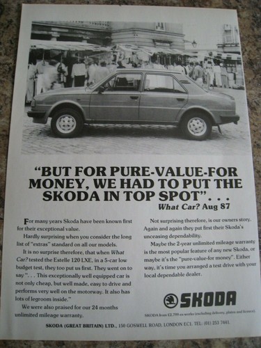 Skoda estelle 120 lxe car - skoda,